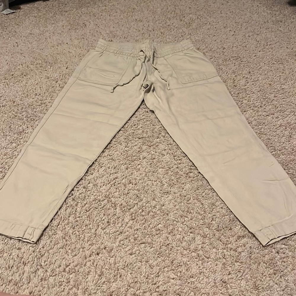 Old navy beach beige drawstring pant
